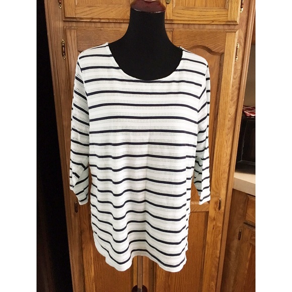 croft & barrow Tops - Croft & Barrow 3/4 Sleeve Top Size 1X